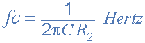 low pass filter corner frequency